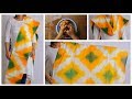 DIY Latest Tri Color Dupatta Tie & Dye | టై అండ్ డై | Tie&Dye for Dupattas, Bedsheets, Curtains