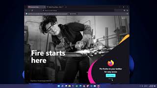 Windows user installing a web browser