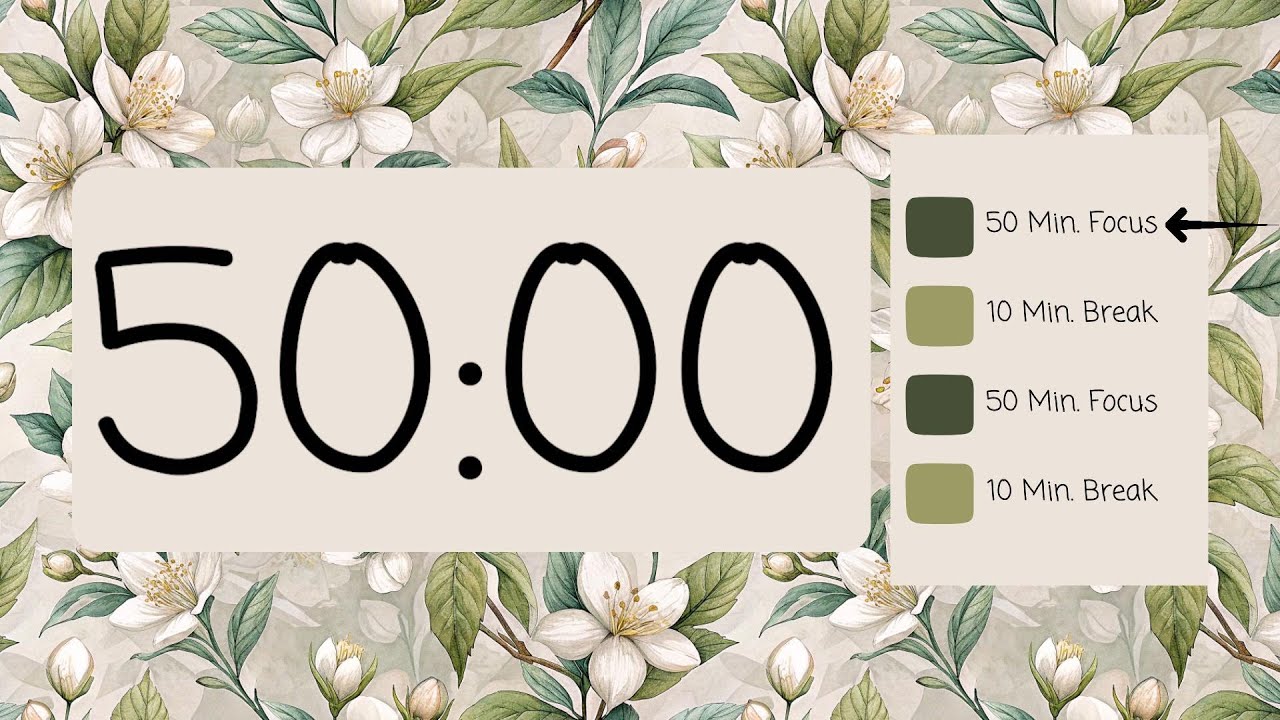 Obejrzyj ⏳ 50/10 Pomodoro Timer – Cute Doodle Design 🎨 | Simple Beeps for Focus & Breaks 🎯 w YouTube Obejrzyj ⏳ 50/10 Pomodoro Timer – Cute Doodle Design 🎨 | Simple Beeps for Focus & Breaks 🎯 w YouTube