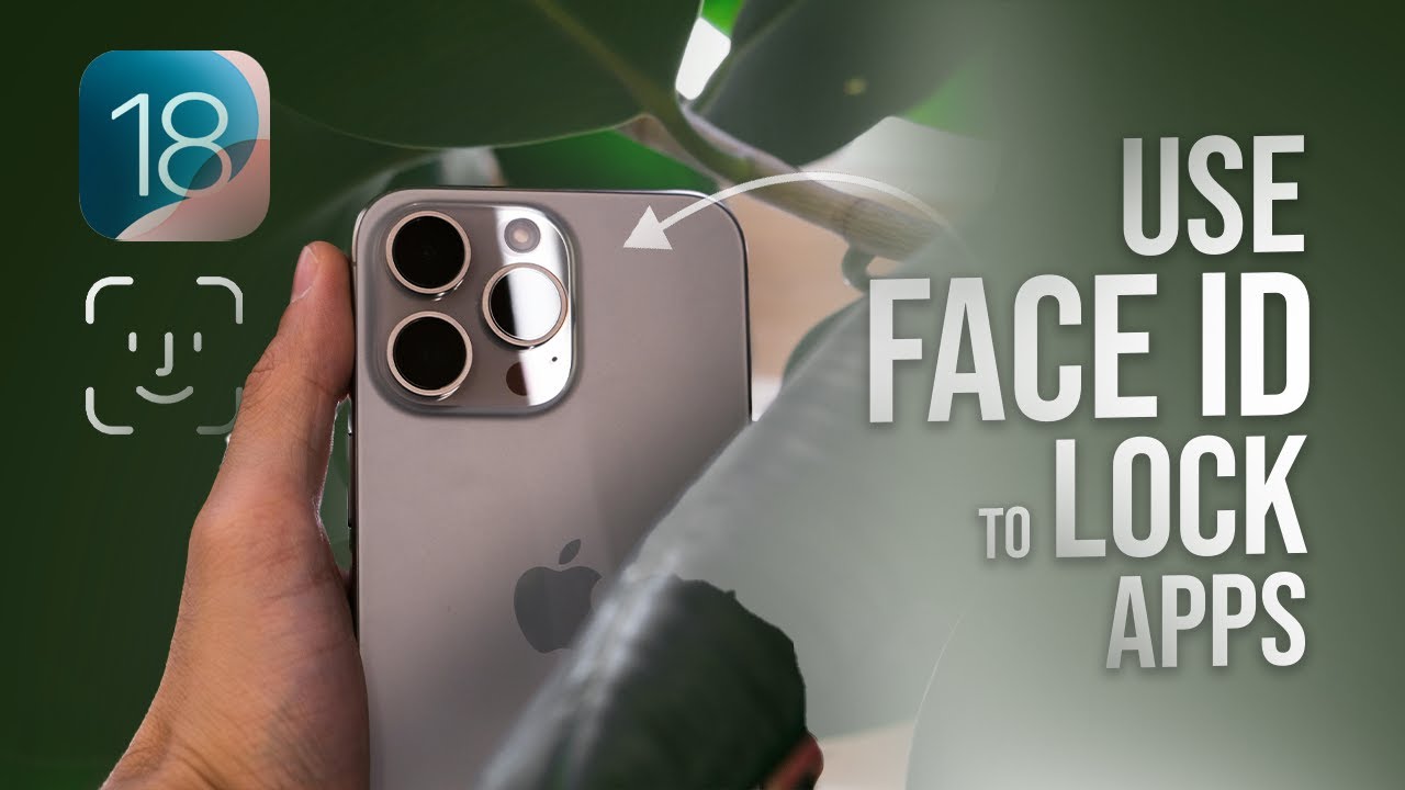 How to Use Face ID to Lock Apps on iPhone iOS 18 (tutorial) - YouTube