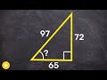 Find the measure of an angle using three side lengths of a triangles - math help