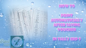 Automatic printing after saving voucher