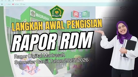 How to Set Up a Digital Madrasah Report Card || Preparation for the 2025/2026 Odd Semester RDM