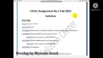 CS311 Assignment No 1 Solution Fall 2021