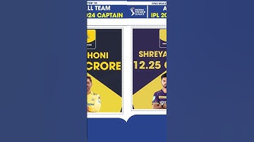IPL 2024 ALL TEAM CAPTAIN Highest Expensive Paid Salary #ipl2024 #india #cricket #top10 #ipl