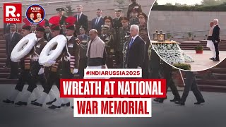 LIVE: Russian Defence Minister Andrey Belousov and Rajnath Singh lay wreath at National War Memorial screenshot 5