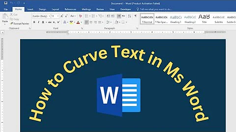 How to Curve Text in MS Word