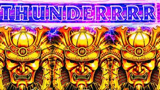 I GOT THUNDERRRR!!! BONUS ON ALL 4 GAMES! 🤑 THUNDER EMPIRE Slot Machine (ARISTOCRAT GAMING) screenshot 1