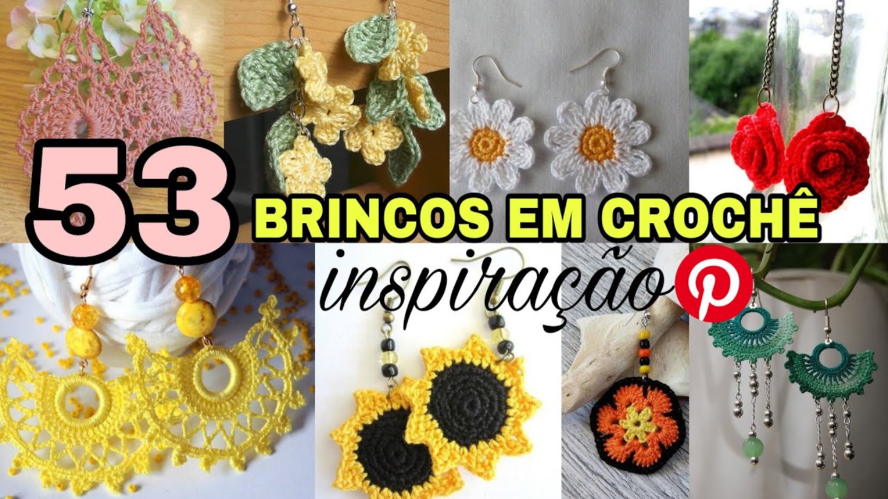 MODELOS DE BRINCOS DE CROCHÊ LINDOS E ATRAENTES!