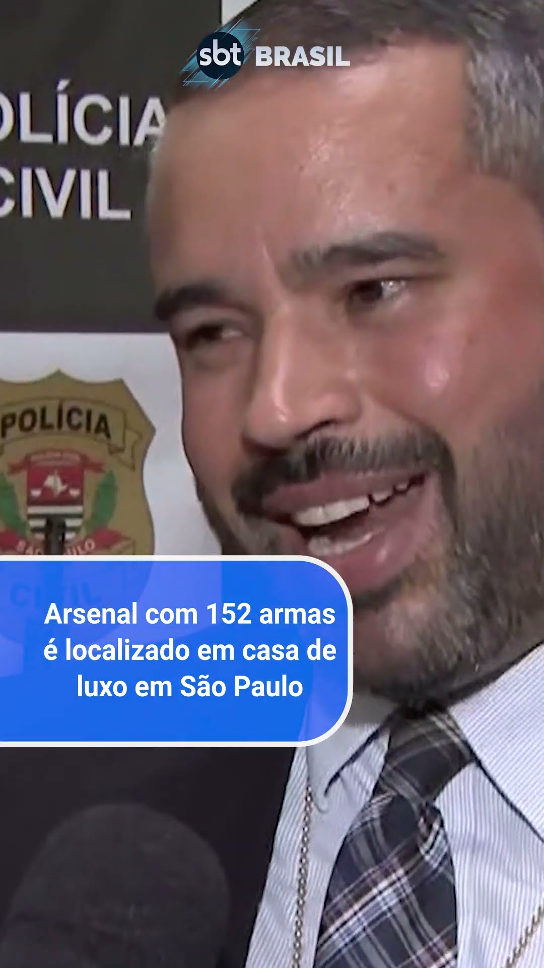 Submetralhadoras e escopetas: polícia encontra arsenal em casa de luxo em SP | SBT Brasil (09/12/24)