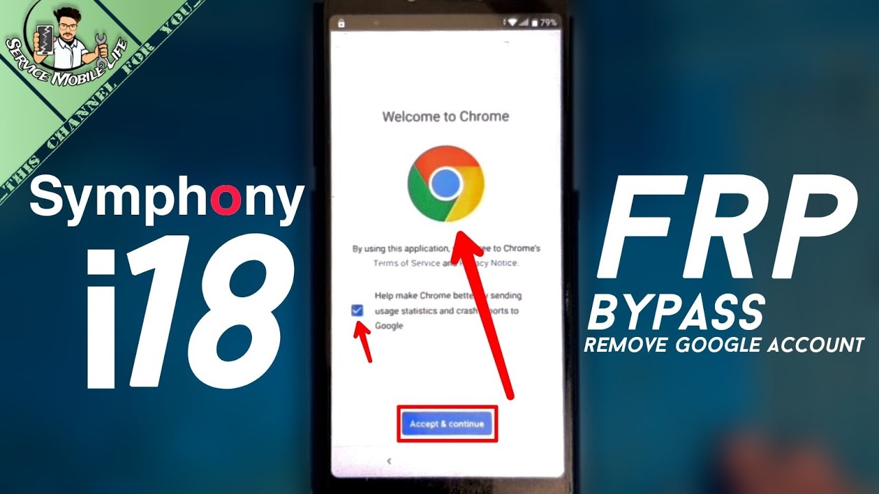 Symphony i18 Frp Bypass || Google Account Unlock || easy way to unlock || Service Mobile Life