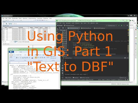 Using Python in GIS: Text file to DBF