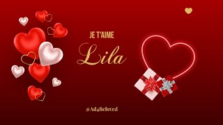 Lila Je T'aime | À Toi, Mon Amour | French Love Song with Name | #ad4beloved screenshot 5