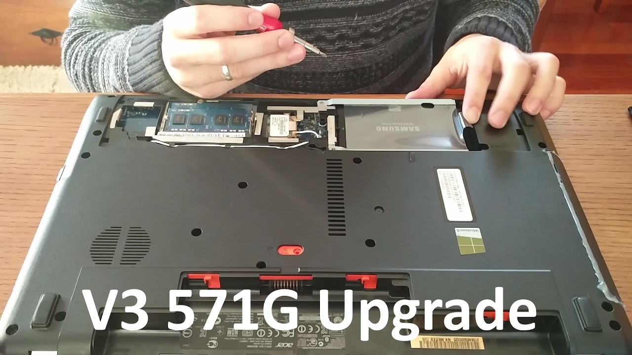 Update Acer V3 571G / Packard Bell EasyNote TE HDD Replacement / SSD Upgrade