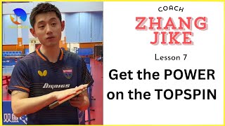 Coach Zhang - Lesson 7 - How to Get the Power on the Topspin