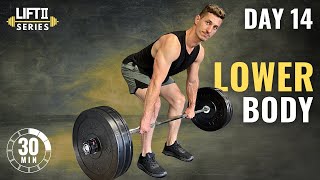 30 Min BARBELL LOWER BODY WORKOUT | Compound Exercises