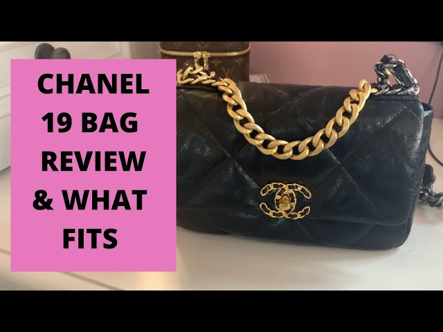 WHY YOU NEED THIS BAG! CHANEL 19 BAG REVIEW & WHAT FITS, MOD SHOTS, WEAR &  TEAR #CHANEL #CHANEL19 