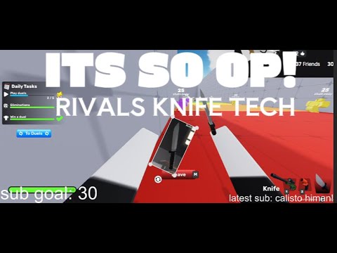 Best Knife Settings Rivals The BEST knife tech in Roblox rivals! - YouTube
