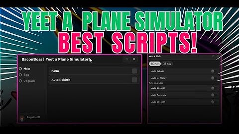 YEET A PLANE SIMULATOR SCRIPT (AUTO REBİRTH , AUTO FARM , MORE) PASTEBİN 2023 MOBİLE PC