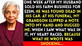 At My Husband's Funeral My Grandson Gave Me A Note, When I Saw What He Wrote My Blood Ran Cold