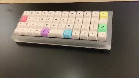 Custom Planck with Gateron Black Inks Typing Sounds