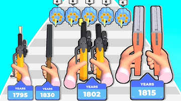 Weapon Craft Run - (Gun Run, ASMR Gameplay) NOOB vs PRO vs HACKER