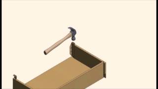 Sauder Orchard Hills Entertainment Credenza, Milled Cherry How to assemble a t slot drawer