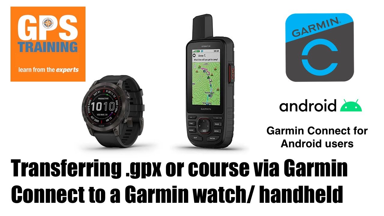 lugtfri katolsk famlende Garmin Connect how to import gpx or course - Android users - YouTube