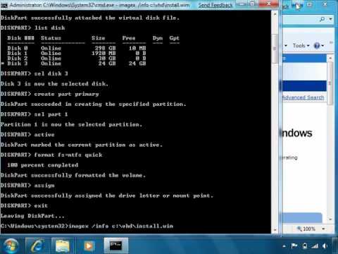 Install Windows 7 on a Virtual Hard Drive (VHD)