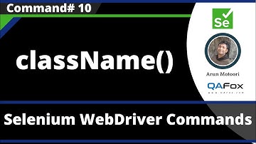 className() Command - Selenium WebDriver