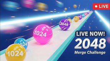 BALL RUN 2048 game live 🛑 #ballrun2048 🥳 #gaming #live