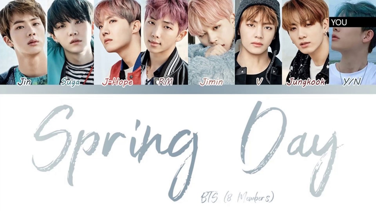 BTS (방탄소년단) (8 Members) – Spring Day (봄날) – Color Coded Han/Rom/Esp/Eng