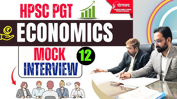 Hpsc pgt Economics Mock Interview preparation | Hpsc pgt interview preparation | Vikas Jangra Sir