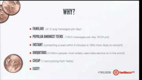 TwilioCon 2012: Twilio SMS 101