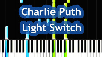 Charlie Puth - Light Switch Piano Tutorial
