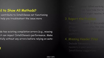 Fixing the IntelliSense Issue: Why Visual Studio 2019 Doesn