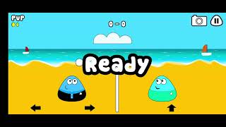 Pou Pvp Beach Volley - Me Vs My Friend Second Phone View