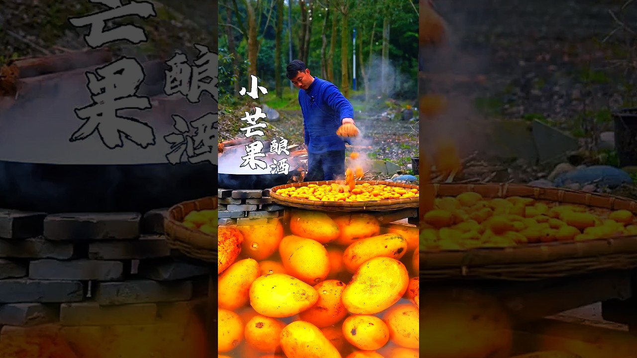 Sipring of Nature: Mango Wine & Rice Bliss!🥭🍷🌾✨