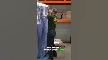 Mastering Stretch Wrap Techniques!  A Step by Step Guide. #shorts #moving #movingtips