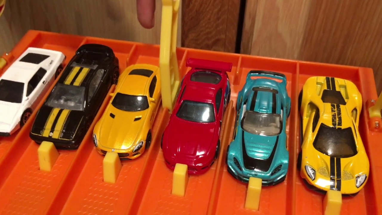 HOT WHEELS 6 LANE RACEWAY DRAG RACE 2 YouTube