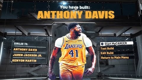 NBA 2K21 ANTHONY DAVIS - RIM PROTECTOR SHARPSHOOTER POST SCORER REBOUNDING *DEMIGOD* BUILD