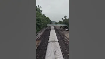 Overpass View Of Metro North P32 202 Flying Past Riverdale Station 