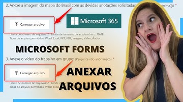 UAL Microsoft FORMS como ANEXAR ARQUIVO | Anexar documentos | Anexar trabalhos | PDF Vídeo Fotos etc