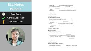 Full Course ELL Notes Worksheet Bundle Preview