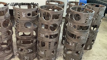 Metal Tube Fiber laser cutting machine with auto feeding system