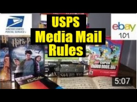 Ebay for Beginners- How to use Media Mail for your ebay Sales.. USPS Media Mail Rules