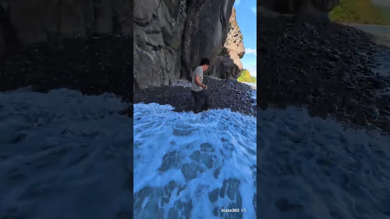 Amper beach and rock formation