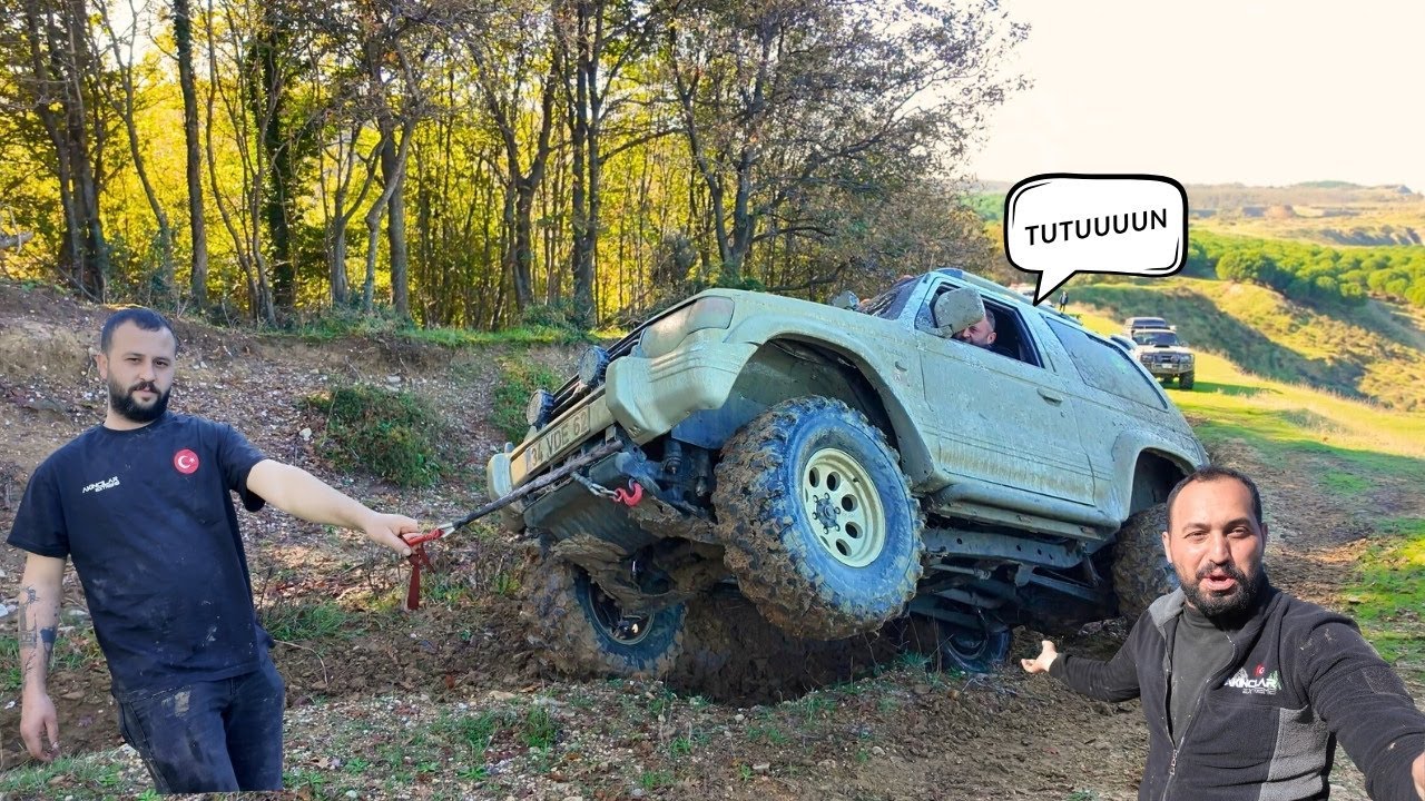 DEV ÇUKURLAR - PAJERO PATROL M57- ŞAHA KALDIRAN PARKUR... #akıncılarextreme #offroad