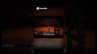 I found someone in the NETHER on DAY ONE #minecraft play.ancientsmp.com  #minecraftserver 1.8 PVP