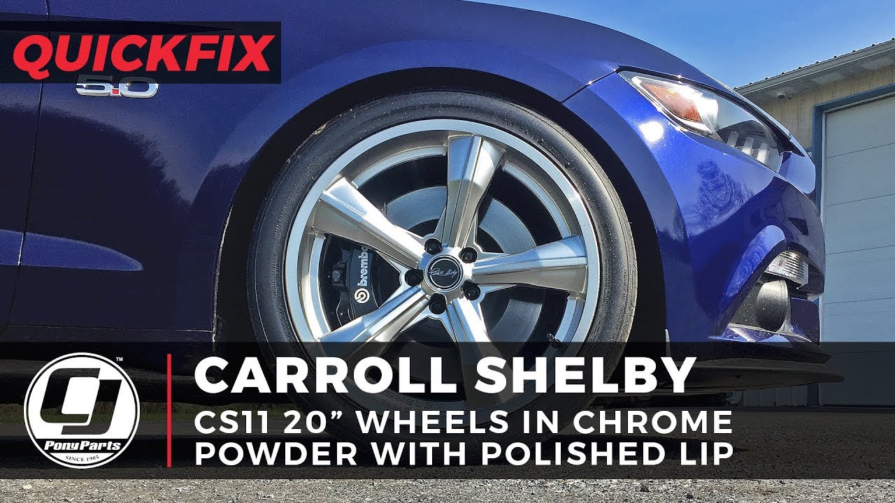 Mustang Install 20" CS11 Carroll Shelby Wheel Company Wheels YouTube